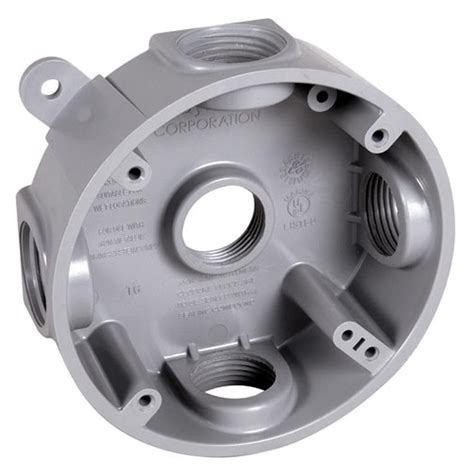 outlet for round light junction box|5 inch round electrical box.